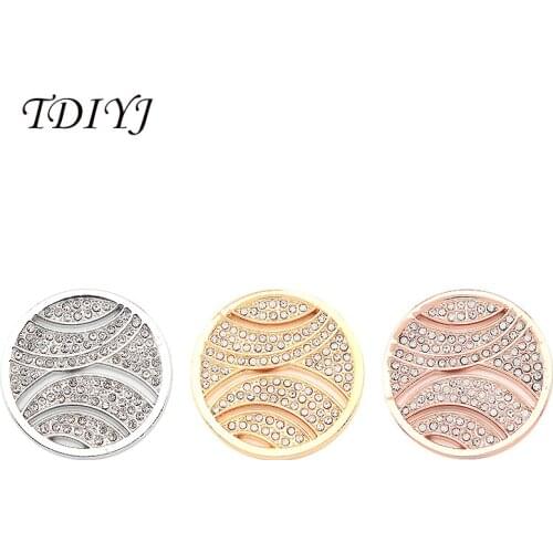 TDIYJ 6Pcs New Design Mixed Tennis Pattern My Coin 33mm Coin Disc with White Crystals for Coin Holder Pendants