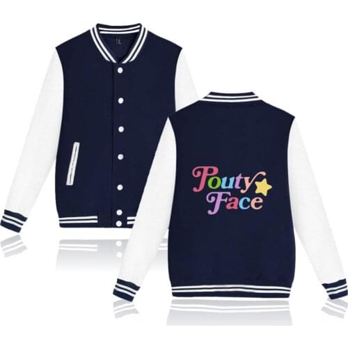 WAMNI Addison Rae Pouty Face Baseball Uniform Harajuku Cotton Plus Polyester Fabric Fashion Street Baseball Uniform Hip Hop