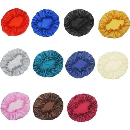 Women Sleep Cap Satin Night Bonnet Head Cover Beanie Hat Hair Beauty Elastic New