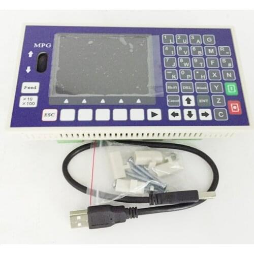 1 Axis CNC controller 16DI 8DO 3.5inch TFT 400KHz Servo Stepper CNC Controller for CNC Lathe Milling Machine