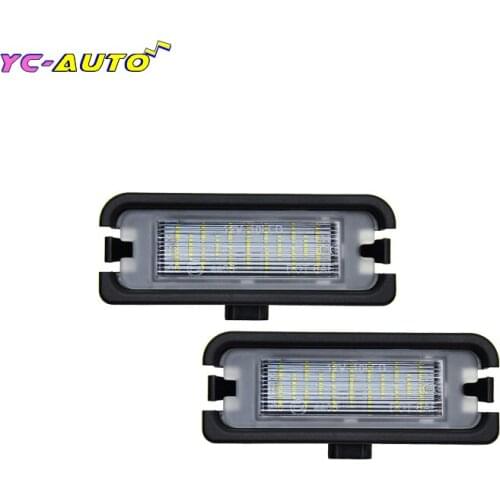 1Pair No Error LED License Number Plate Lamp Lights For Ford Mustang 2015 2016 2017 2018 2019 Replace part number FR3Z13550A