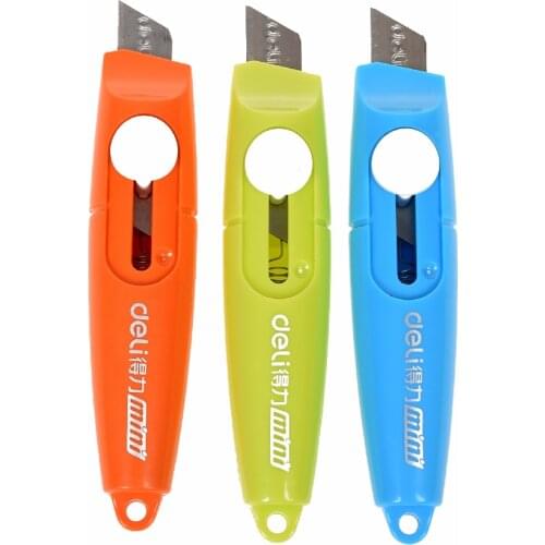 1PCS Sweet Candy Color Portable Utility Knife Paper Cutter Cutting Paper Razor Blade Office Stationery Escolar Papelaria