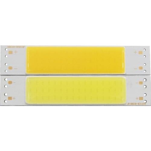 10PCS allcob 100mm 20mm 3W 9V DC LED COB module Bar Light Source Lamp chip on board White Warm White LED FLIP Chip Bulb DIY lamp
