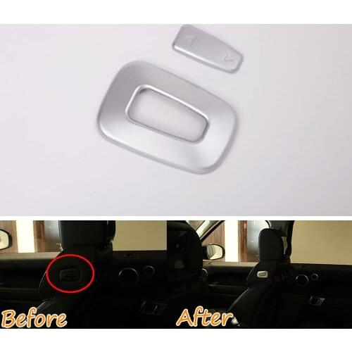 2 pcs/set Inner Seat Adjustment Button Cover Decor Trim Sequined Decoration Fits For Land Rover Range Rover 2016 Car Styling