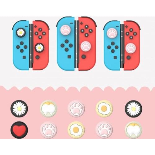 Bluelans 2Pcs Cute Cat Claw Rocker Bar Joystick Protective Caps for Nintendo Switch Lite