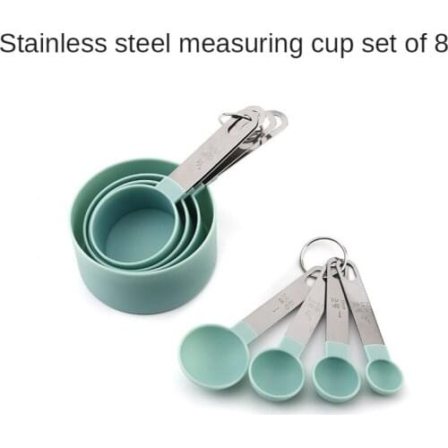 4Pcs/8pcsMulti Purpose Spoons/Cup Measuring Tools PP Baking Accessories Stainless Steel/Plastic Handle Kitchen Gadgets