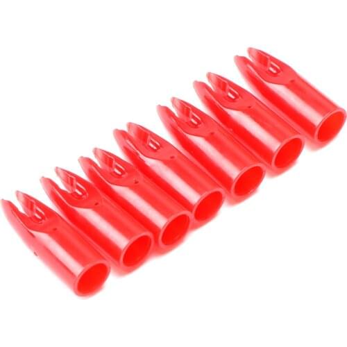 50pcs/lot ID6/7/8mm Archery Arrow Nocks For Carbon Fiberglass Arrow Shaft for Archery Hunting Shooting