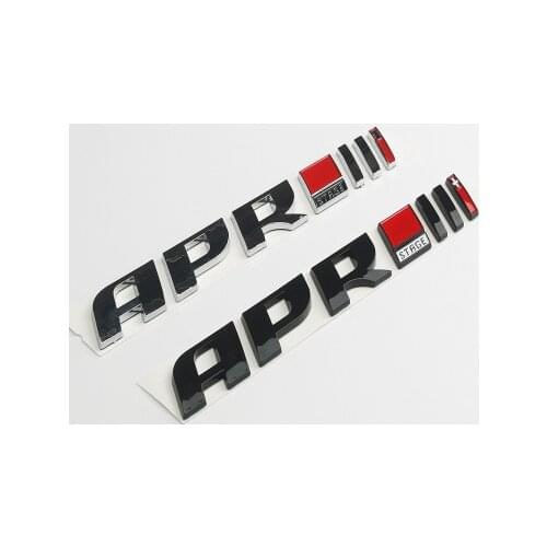 50X 3D ABS plastic Auto Car APR Stage /// + Emblem Tail Side Sticker Badge styling Decals For Golf Tiguan S3 S5 S6 TTS RS7