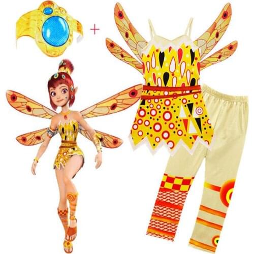 Kids Halloween Costumes Girls Mia And Me Clothing Set Mia Cosplay Costume Children Birthday Party Carnival Clothes For Girl