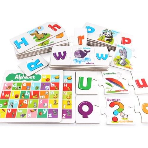 Children Large Matching Puzzle Games Early Learning Card My First Jigsaw Puzzle Toys for Children Kids Educational Toys Gift Boy