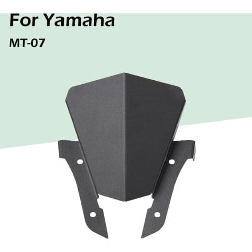 For Yamaha Mt07 MT-07 FZ-07 2013-2017 Motorcycle Modified Windshield Small Fan Housing Windshield Motorcycle Modified Parts