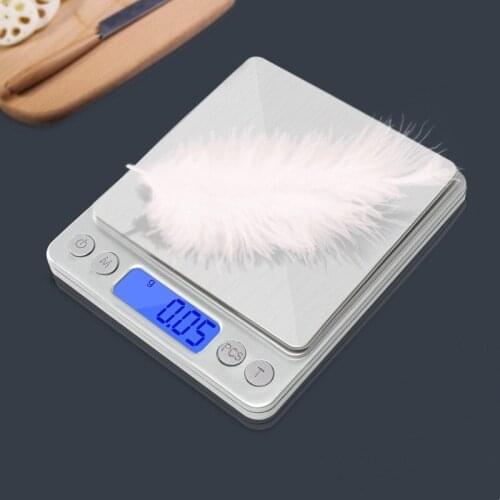Stainless Steel Digital Kitchen Scale 1-3kg/0.1g Electronic Jewelry Food Scale Baking Cooking Weighing Tool Kitchen Accessories
