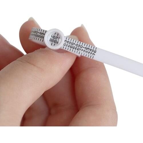 European Style With Mirror Measuring Tape Magnifying Glass Ring Soft Ruler European Hand Inch Measuring Ring Finger Jewelry