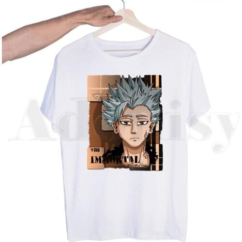 Anime Seven Deadly Sins Nanatsu No Taizai Meliodas Tshirts Men Fashion Summer T-shirts Tshirt Top Tees Streetwear Harajuku Funny