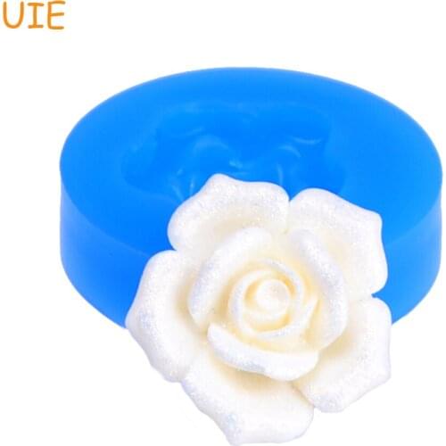 HYL152U 23.8mm Rose Silicone Mold - Cake Decorating, Fondant Craft, Scrapbooking, Gum Paste, Resin, Chocolate, Jewelry, Candle