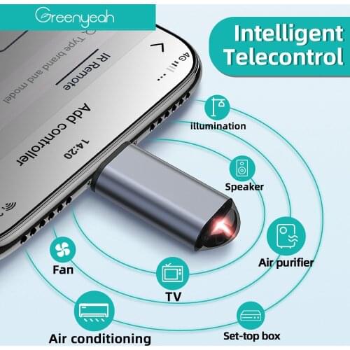 Micro USB Type-C for Lightning Smart App Remote Control Infrared Transmitter Android Mobile Phone OTG Smart Remote Control