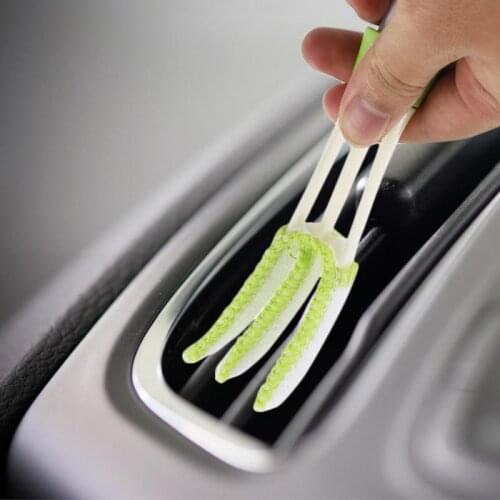 Car Air-Condition Vent Outlet Cleaner Double Ended Auto Keyboard Dust Computer Clean Tool Blinds Double Side Brush