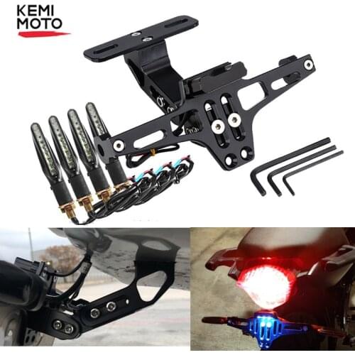 Motorcycle Rear License Plate Mount Holder Turn Signal Light For Yamaha xj6n For Benelli bn125 gsx s 125 CRF1000 For kawasaki