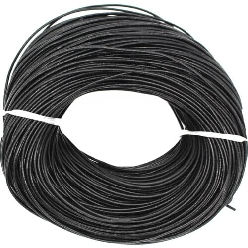 90M Black/Brown Color Round Real Leather Cord 1.5mm Fine Jewelry Findings High Quality DIY Accessories Handmade For Jewelry Cord