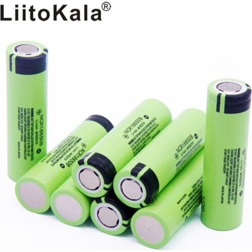 Hot LiitoKala New Original NCR18650B 3.7 v 3400 mah 18650 Lithium Rechargeable Battery For Flashlight batteries