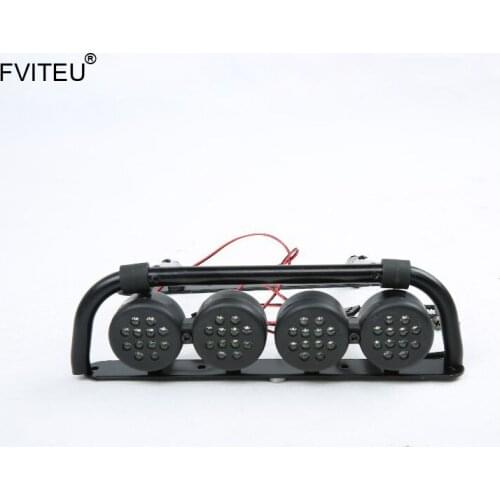 FVITEU Plastic Lamp and metal holder bracket kits for 1/5 Losi 5ive-T Rovan LT King Motor x2