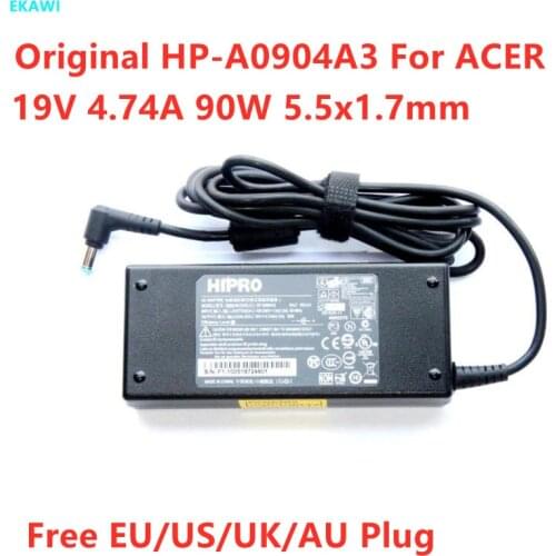 Genuine 19V 4.74A 90W HIPRO HP-A0904A3 AC Adapter For ACER V5-473PG 4752G 5315 PA-1900-32 ADP-90MD H Laptop Power Supply Charger