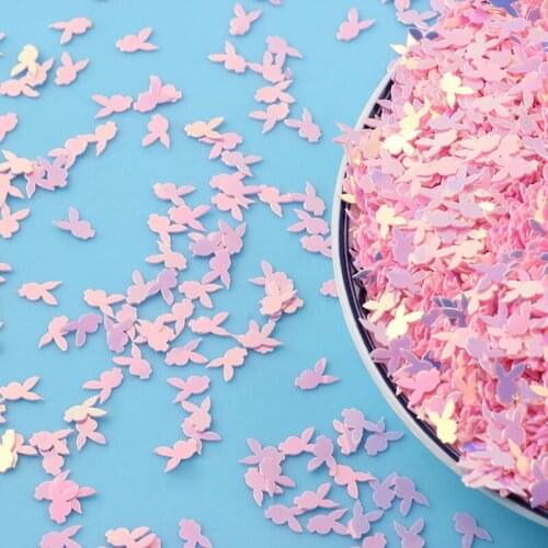 10g Golden Rabbit Head Paillettes Loose Sequins for Crafts Making Glitter Confetti Nailart Decoration Sequin DIY Accessories 6mm