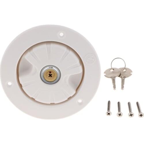 Gravity Water Inlet Hatch Plastic Filler Cover For Camper Trailer RV Lock Door