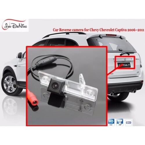 JanDeNing License Plate Light OEM HD CCD Car Rear View Parking/ Backup Reverse Camera For Chevy Chevrolet Captiva 2006-2011