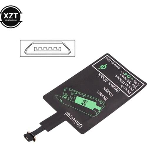 Qi Wireless Charging Receiver Adapter Micro USB Universal Wireless Fast Charger for Xiaomi Android Phone