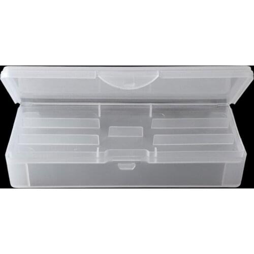 1Pc Rectangle Double-layer Nail Art Tool Empty Storage Box Tweezers Clippers Pens Polishing Nail Buffer Files Plastic Container