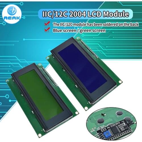 IIC/I2C/TWI 2004 Serial Blue Green Backlight LCD Module for Arduino UNO R3 MEGA2560 20 X 4 LCD2004
