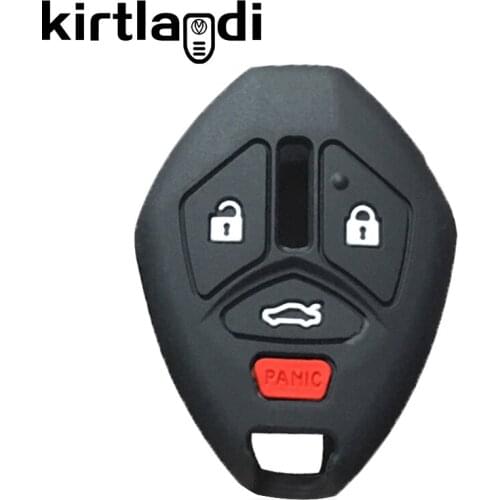 Silicone Car Key Cover Case for Mitsubishi Lancer Evolution Remote Key Chain Cover 3+1 4 Buttons Key Holder Shell Cartyling Fob