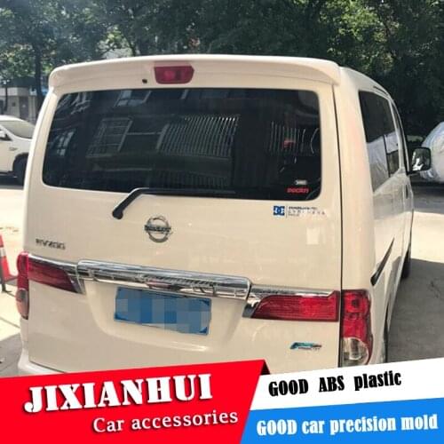 For NV200 Spoiler 2010-2015 Nissan NV200 QFK Spoiler ABS plastic Material Car Rear Wing Color Rear Spoiler