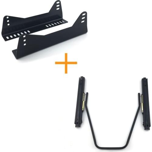 Universal Auto Replace parts Iron stainless lightweight strength seat Dual Rails slider with seat side mounting