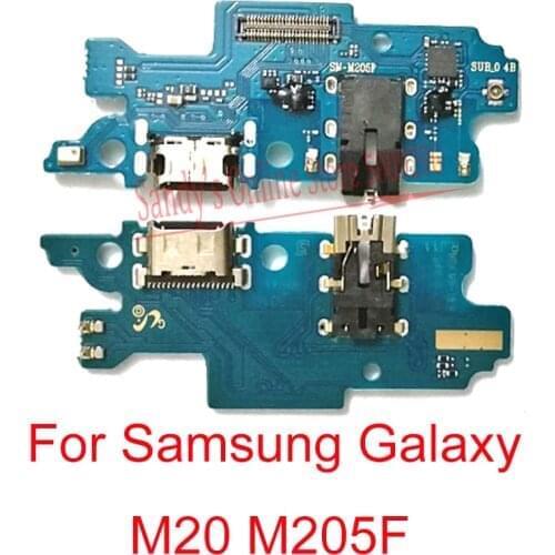 USB Charging Port Connector Board Dock Flex Cable For Samsung Galaxy M20 M205F USB Charge Board Port Plug Connect Flex Cable
