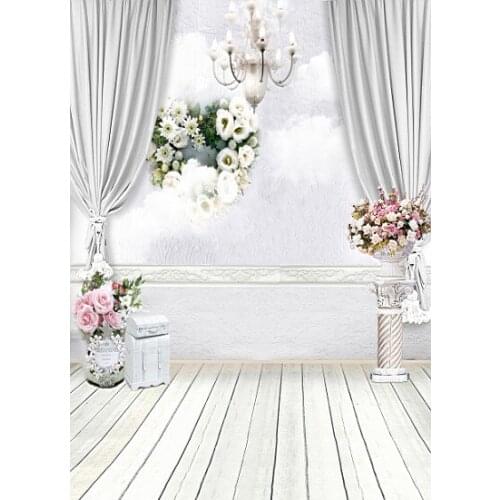 VinylBDS Background Heart Shaped Wreath Photography Backdropsthick Cloth Photography Backdrop 3171 Lk ValentineS Day