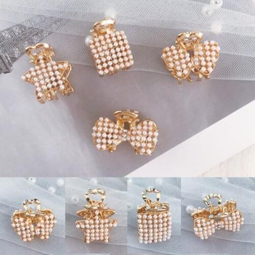 Girls Metal Mini Hair Claws Clips Women Retro Vintage Crystal Rhinestone Hairpins Headband Fashion Hair Accessories