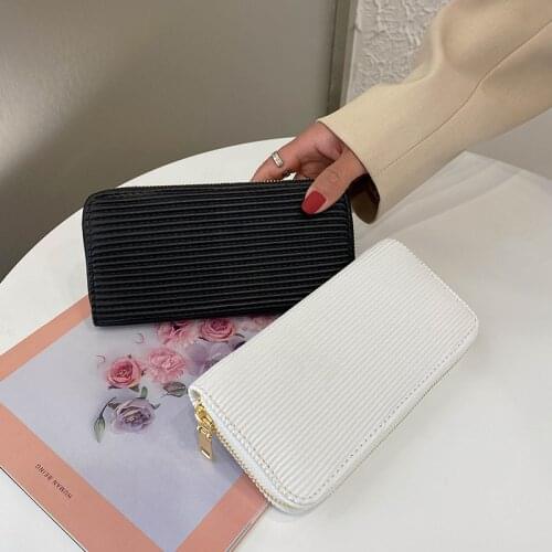 Women New Style Wallet Long Handbag Fashion Wild Zipper Clutch Bag Multi-card Wallet Purse Card Holder Cartera