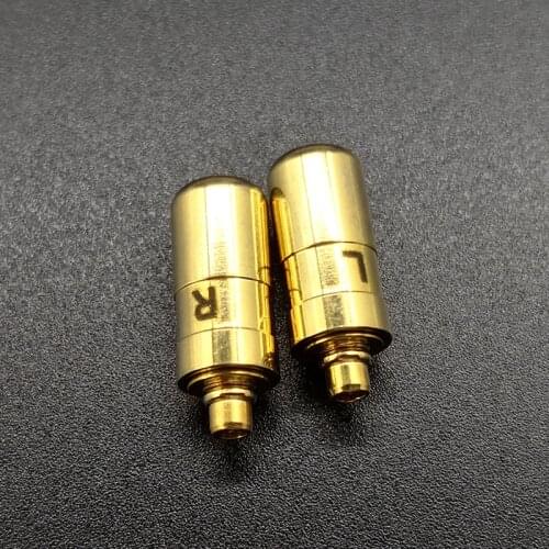 1 pair Universal MMCX Pin Plug Socket for Shure SE535 SE215 846 Earphones Pure Copper MMCX Female Plug DIY