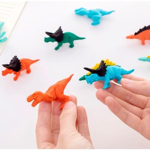 1 PCs Creative Cartoon Dinosaur Shape Eraser Student Rubber Stationery Wholesale Childrens Prize
