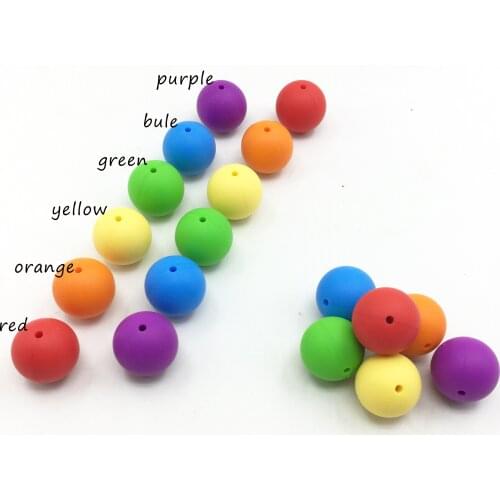 100pcs 10mm-12mm-15mm Silicone round Beads BPA Free Teethers Baby Teething Beads DIY Necklace Making Pacifier Baby Products