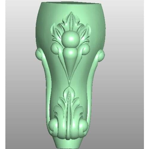 3D model STL format file for cnc router engraving furniture sofa cabinet chair leg pattern Artcam 804