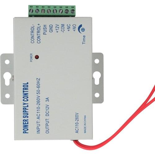 AC 110-240V IN to DC 12V 3A Power Supply For Door Access Control Worldwide Voltage Free Shipping