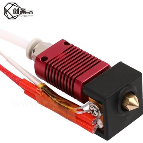 Ender-3/CR10/CR10S 1.75mm J-head Hotend kit Aluminum Heat Block with Heater Thermistor For 3D Printer With 0.4mm Nozzle Part