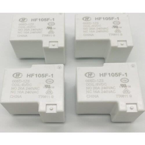 HF105F-1-012D-1ZST(136) 12VDC A set of transformation 5 pin 20a 240vac relays