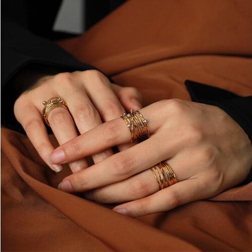 Inscan Women's Gold Rings