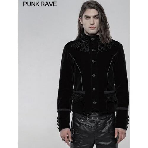 Exquisitely embroidered gothic jacket Punk Rave WY-1269LDM