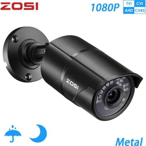 ZOSI 1080P CVBS AHD TVI CVI Video Surveillance Camera HD 2.0MP Weatherproof 100ft Day Night Home CCTV Security Camera