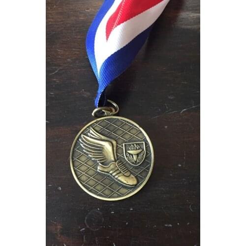 Low price running medal big discount custom metal 3d shoes medals high quality custom made antique bronze medals